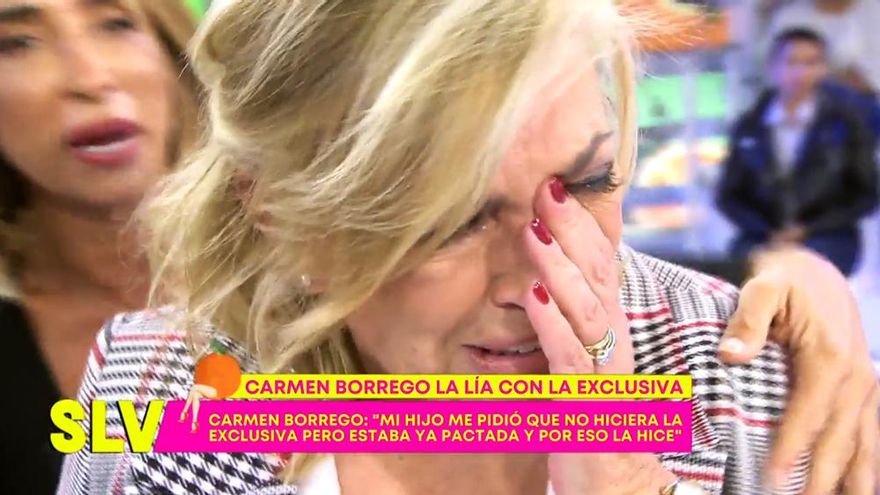 Carmen Borrego se rompe en 'Sálvame'