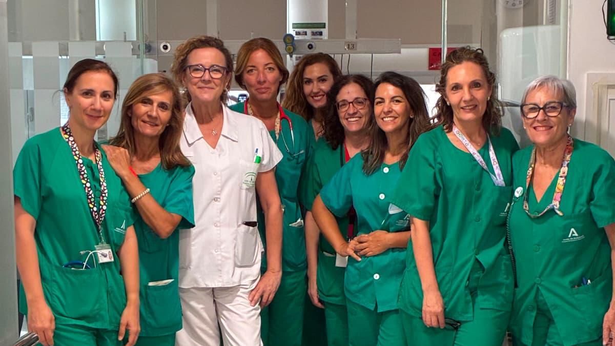 Equipo de neonatología del Hospital Reina Sofía.