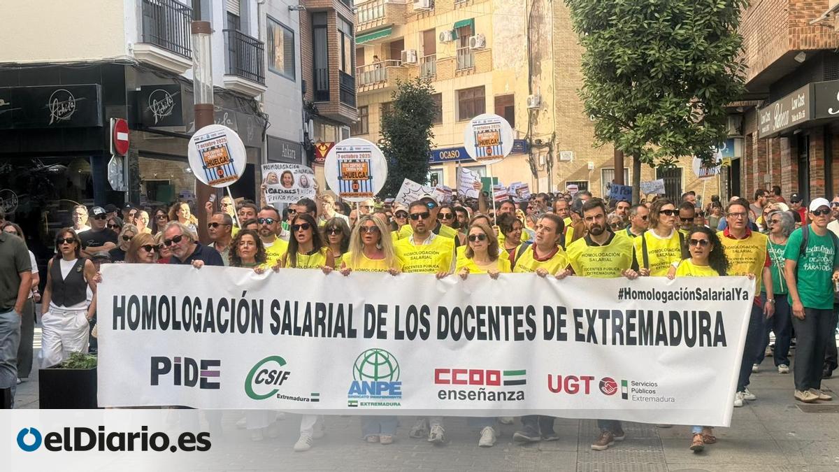 Los sindicatos cifran en un 80% el seguimiento de la huelga docente ...