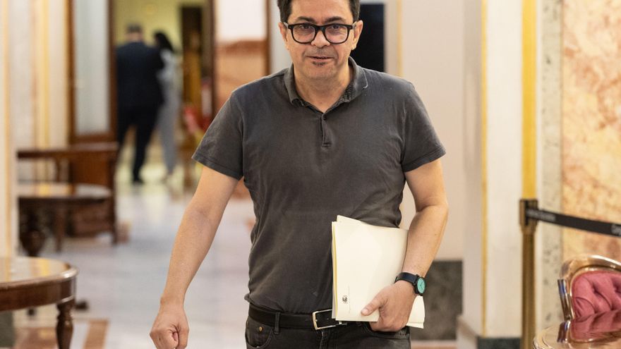 El secretario cuarto de la Mesa del Congreso, Gerardo Pisarello, a su llegada una reunión de la Mesa del Congreso de los Diputados, a 22 de julio de 2025, en Madrid (España).