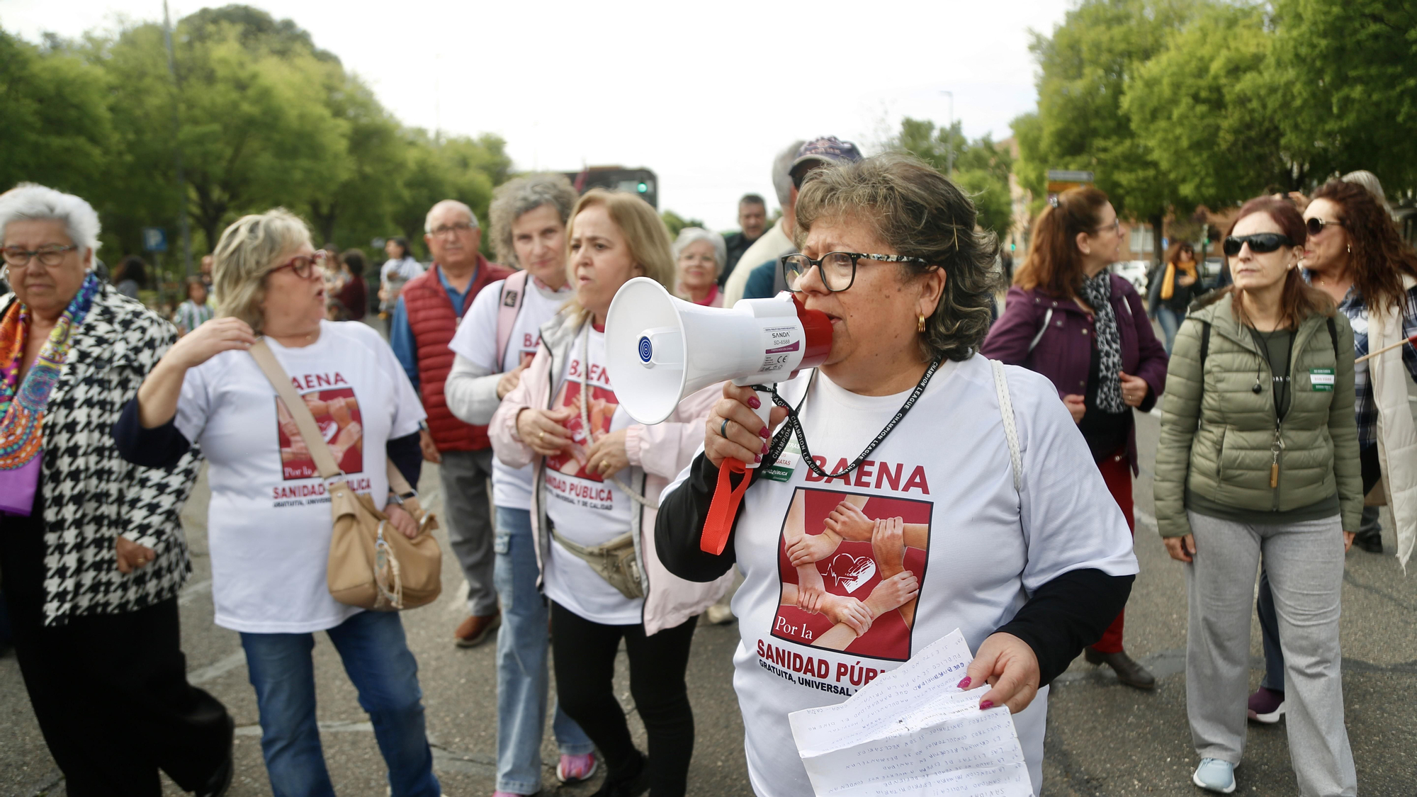 Manifestación de las Mareas Blancas por la sanidad pública
