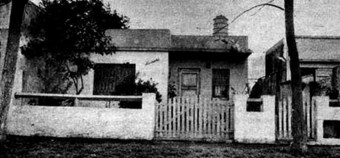 La casa de Florida tal como era en 1956.