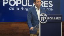 El secretario general del PP, Teodoro García Egea, en un acto en Murcia