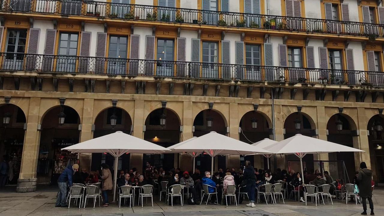 Una terraza en San Sebastián
