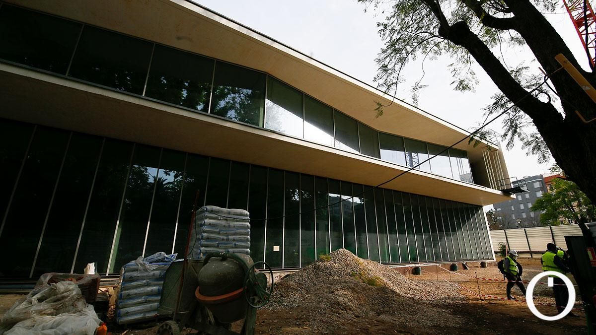 La vicepresidenta del Gobierno Carmen Calvo visita las obras de la Biblioteca del Estado