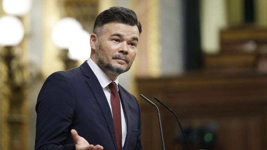 Imagen de archivo del portavoz de ERC en el Congreso de los Diputados, Gabriel Rufián. EFE/Mariscal