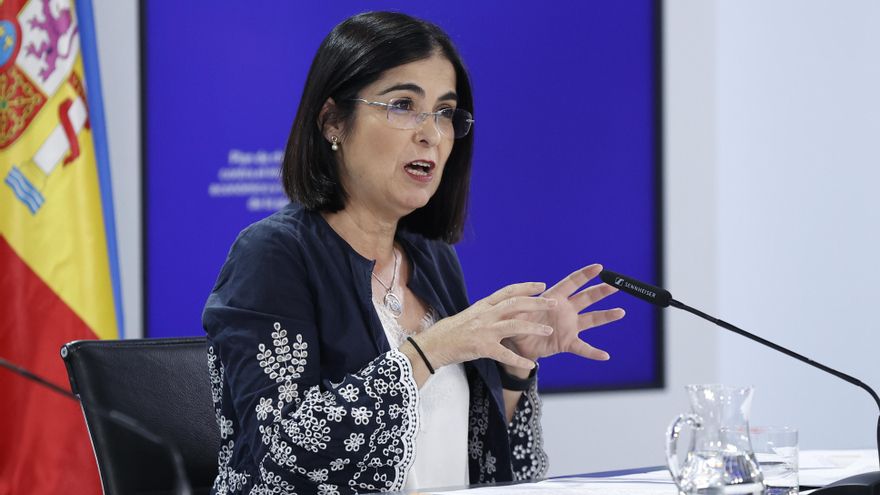 Carolina Darias durante la rueda de prensa posterior al Consejo de Ministros.