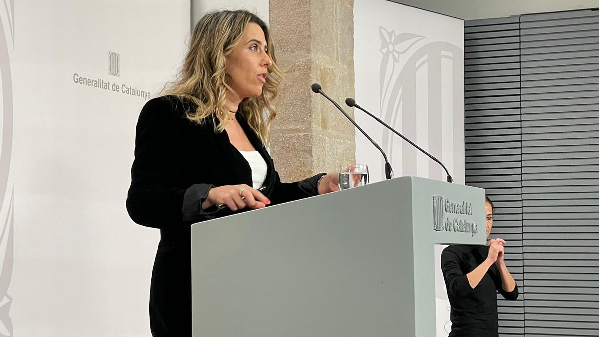 La portavoz del Govern de la Generalitat, Patrícia Plaja, en una rueda de prensa este martes 17 de enero de 2023.
