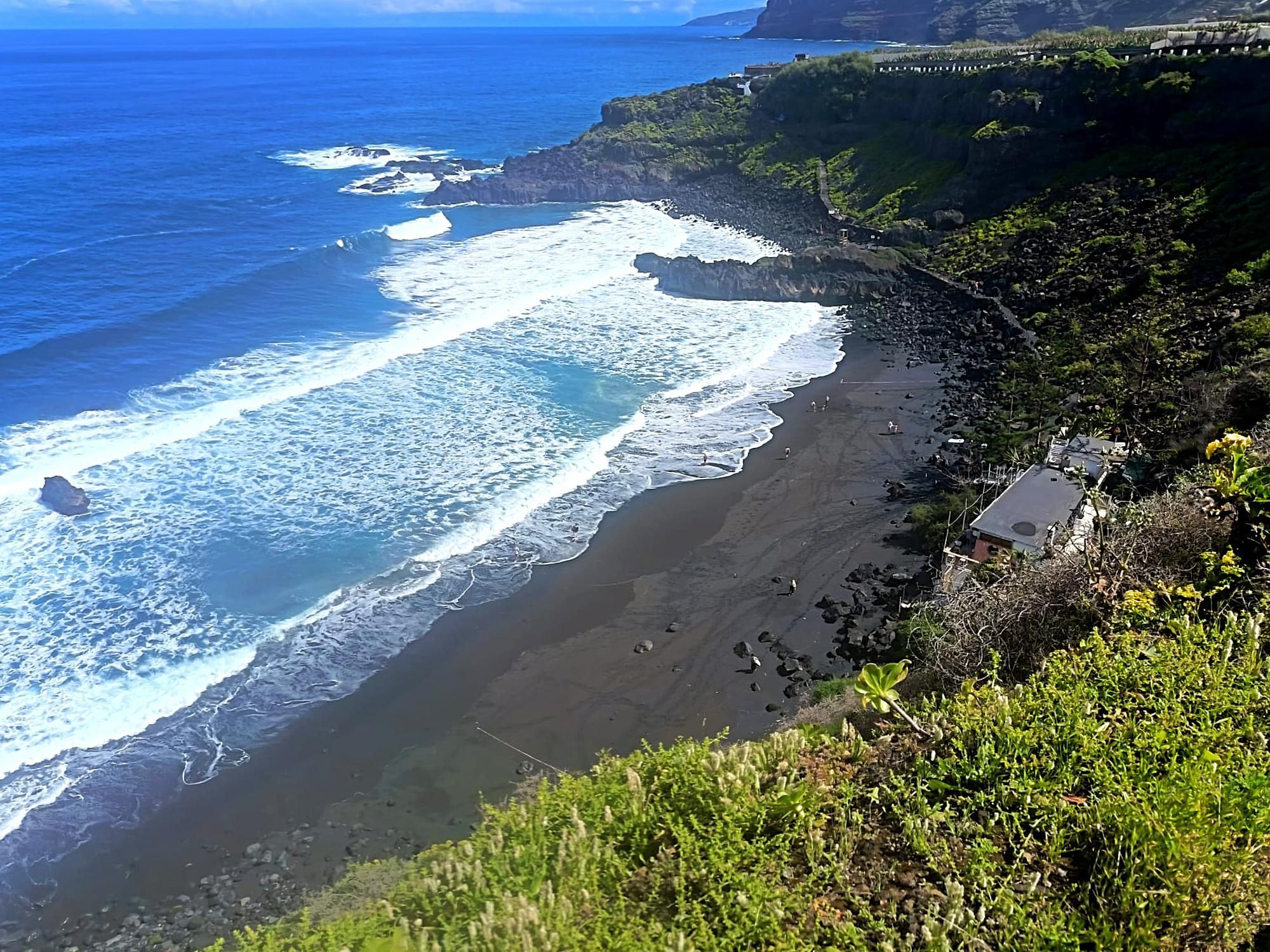 Playa de El Bollullo, en el norte de Tenerife.