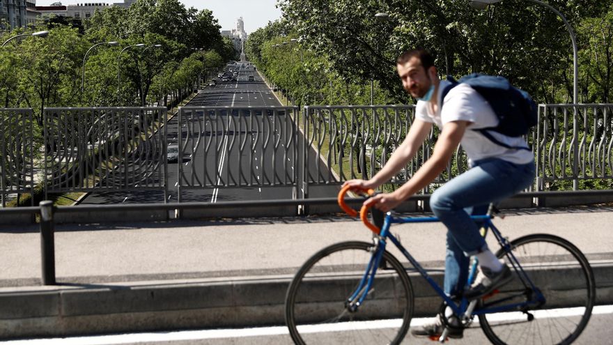 Vista de la Castellana, en Madrid. EFE/ Mariscal/ Archivo