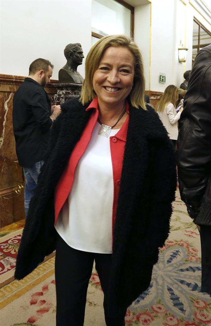Ana Oramas, en los pasillos del Congreso. FOTO: EFE