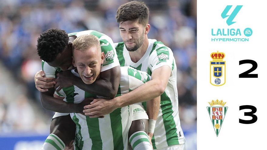 El Córdoba CF vence al Real Oviedo y firma el 'milagro' del Carlos Tartiere