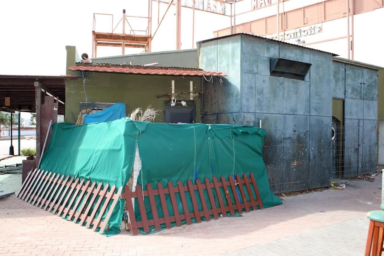 Abandono del Parque Europeo, en Playa del Inglés. (ALEJANDRO RAMOS)