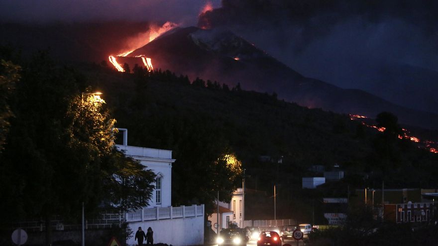 Vista de las coladas desde Tajuya.