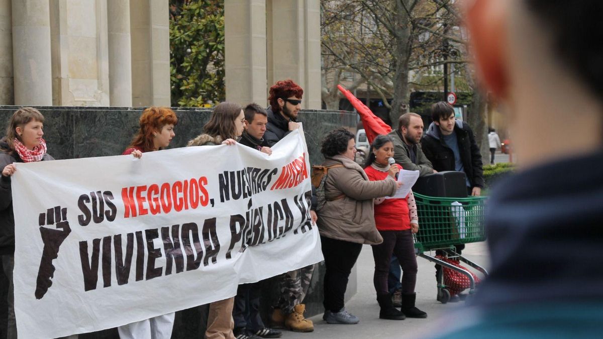 Manifestación por el derecho a la vivienda en Logroño