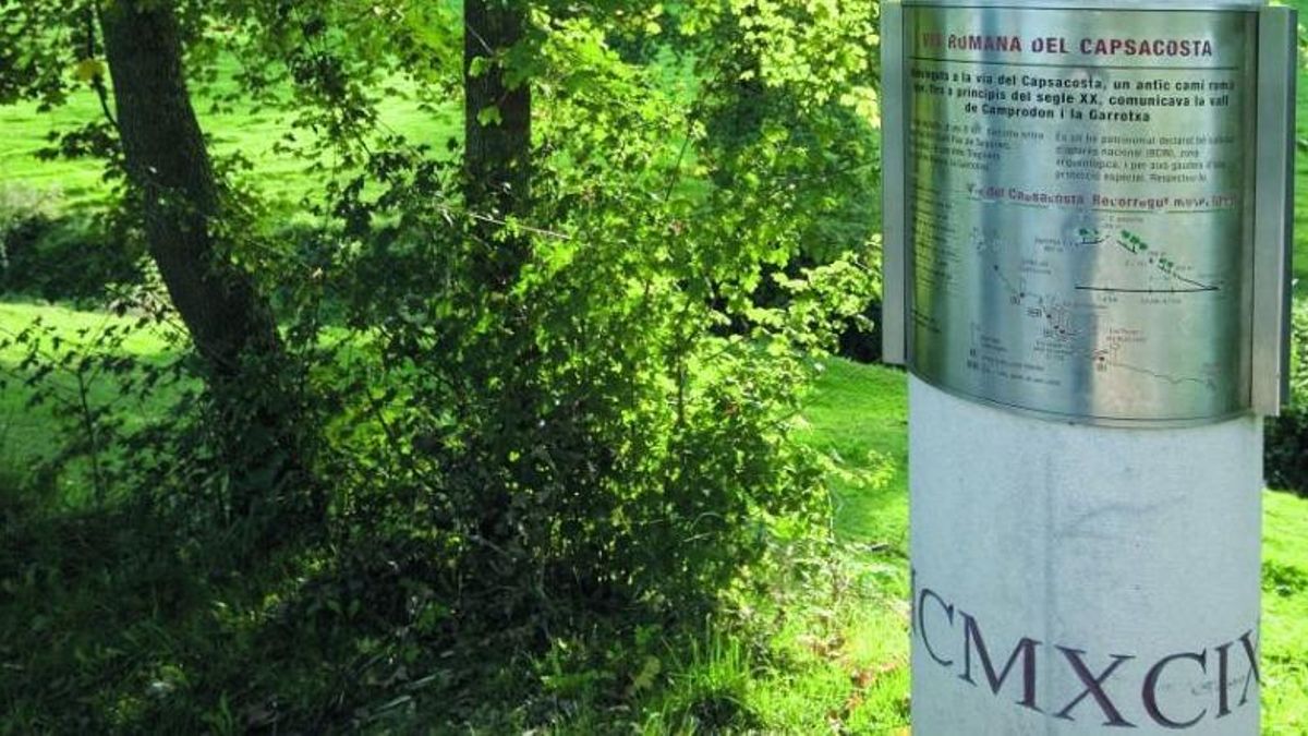 Calzada romana de Capsacosta, en Girona.