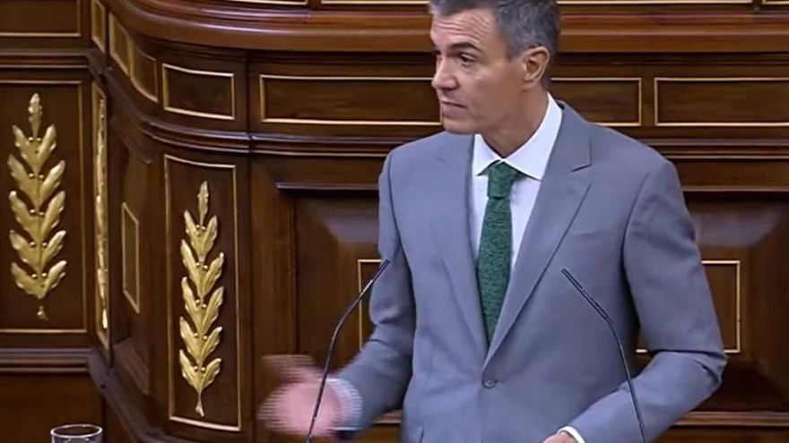 Pedro Sánchez, en el Congreso.