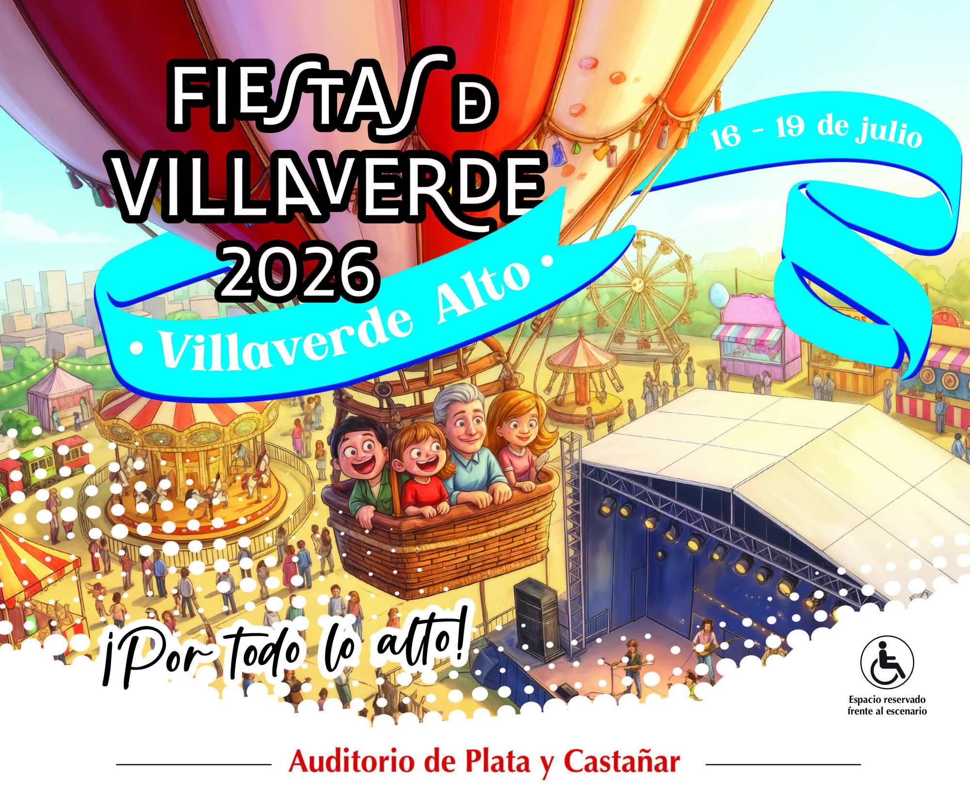 Cartel de las Fiestas de Villaverde Alto 2026
