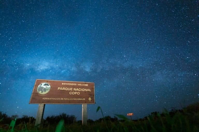 La ausencia de contaminación y de nubosidad llena de estrellas el firmamento en el Parque Nacional Copo. Foto: APN.