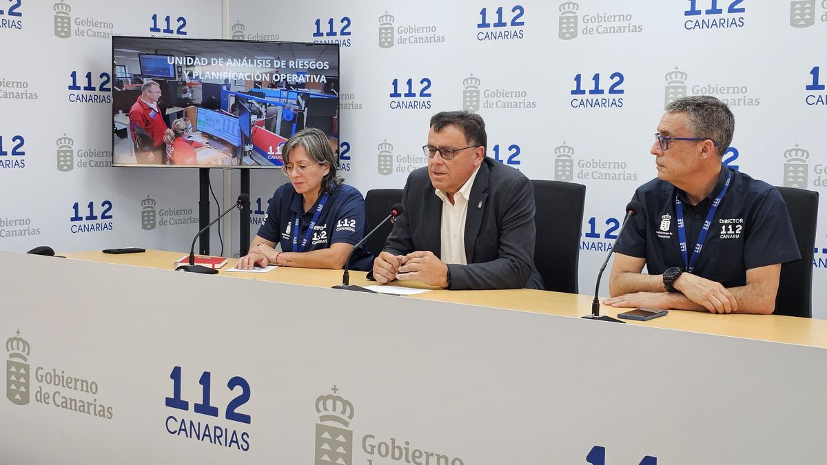 Miranda, en la presentación de la nueva Unidad de Análisis de Riesgos del 112, este lunes.