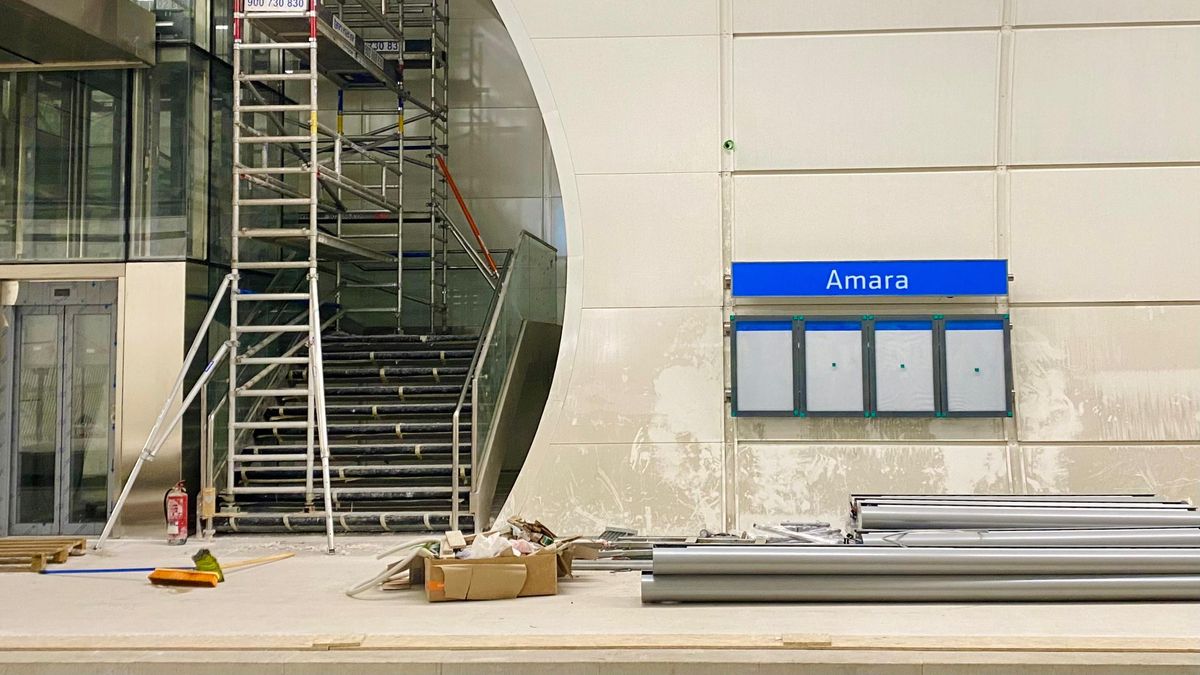 Dentro del nuevo Topo de Donostia: el 'metro' recibe los últimos retoques tras nueve años de obras