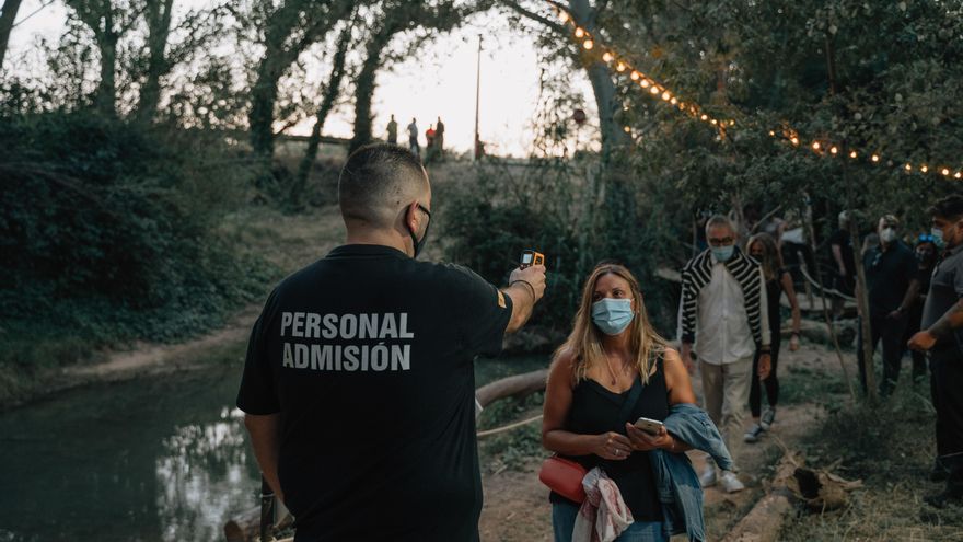 Medidas de seguridad a la entrada del Bosque Sonoro.
