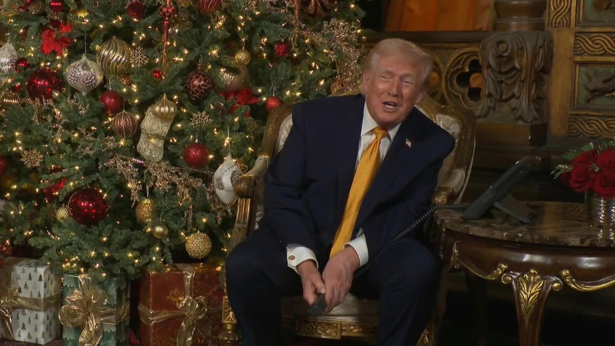 Captura de un vídeo de una transmisión de la Casa Blanca del presidente de Estados Unidos, Donald Trump. 