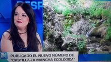 La periodista Alicia Avilés en el programa televisivo 'Castilla-La Mancha Despierta'