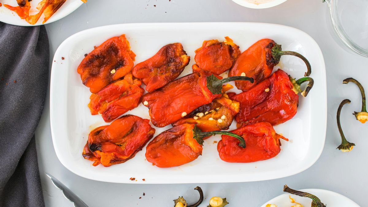 El pimiento rojo aporta un dulzor muy característico a estas tostas