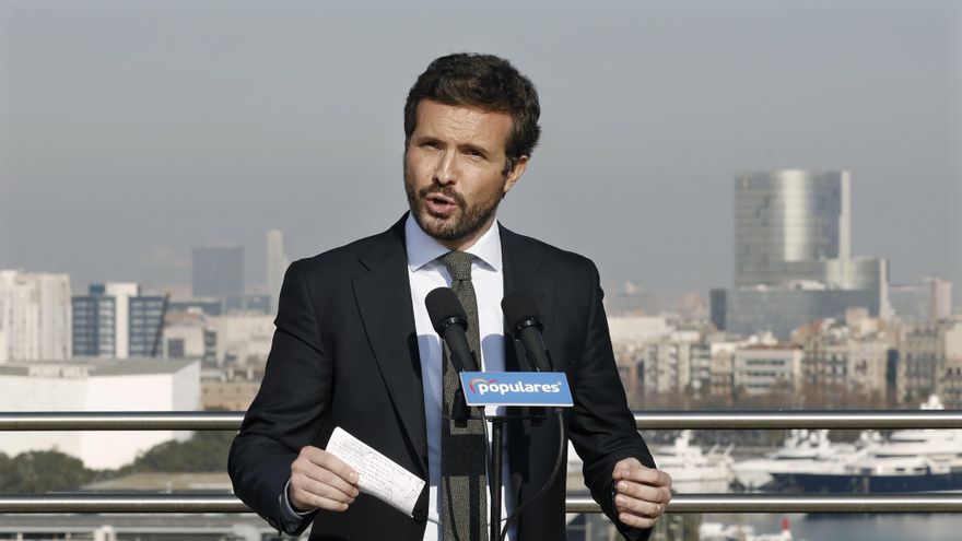 El líder del PP, Pablo Casado, en una fotografía de archivo. EFE/Andreu Dalmau