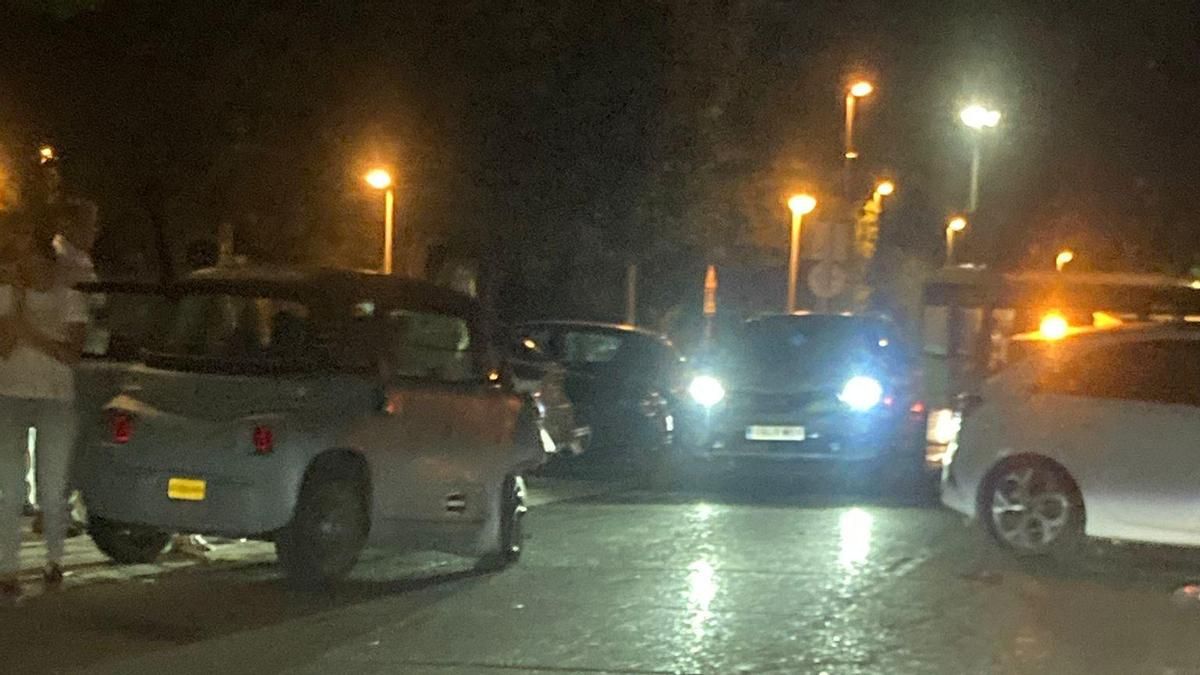 Accidente en la calle Poeta Juan Ramón Jiménez.