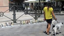 Víctimas del franquismo en la Plaza de la Gavidia (Sevilla). |