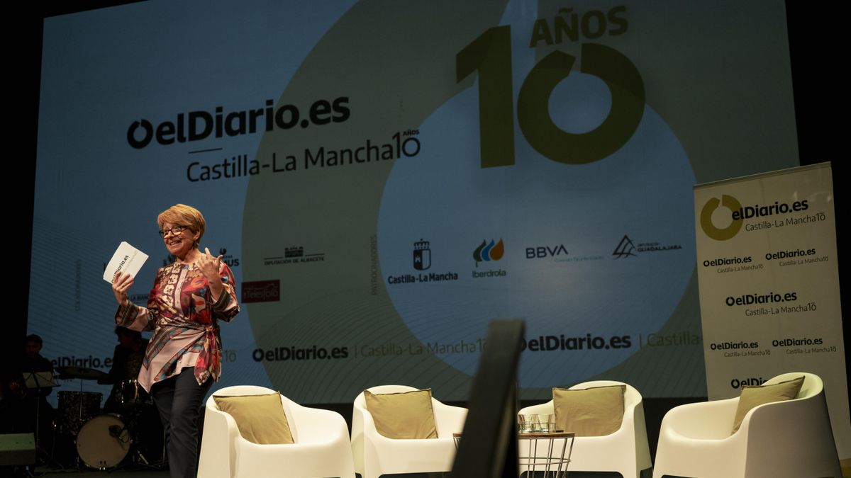 La presentadora del acto, Inma Sánchez Morate