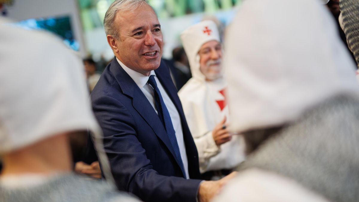 El presidente del Gobierno de Aragón, Jorge Azcón, participa en los actos con motivo del Día de Aragón en Fitur 2024, en IFEMA Madrid, a 26 de enero de 2024, en Madrid, (España).