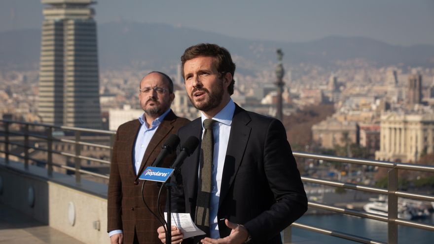 Casado compara la inmersión con la segregación racial y pide al Gobierno defender a la familia de Canet