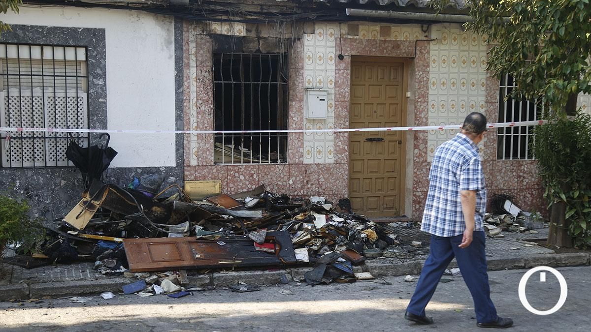 Incendio en la calle Funcionario Lázaro Navajas