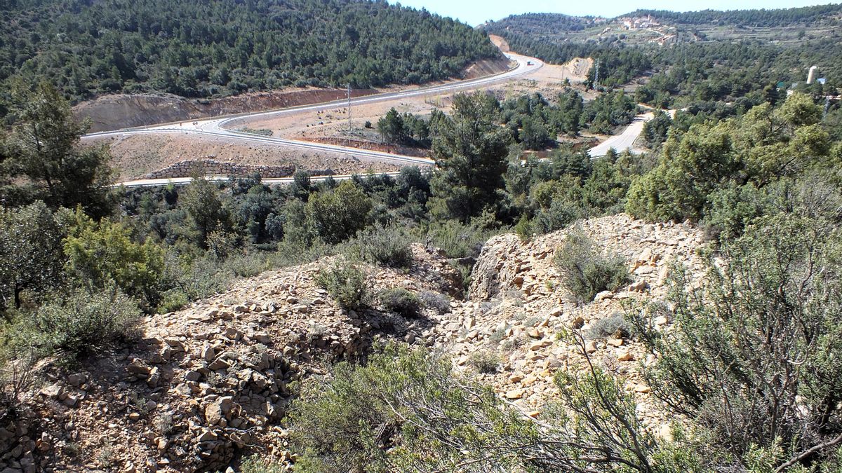 Tram de la trinxera del Tossal de Perelló.