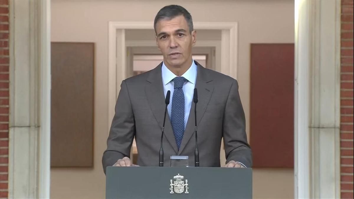 Declaración institucional del presidente del Gobierno, Pedro Sánchez