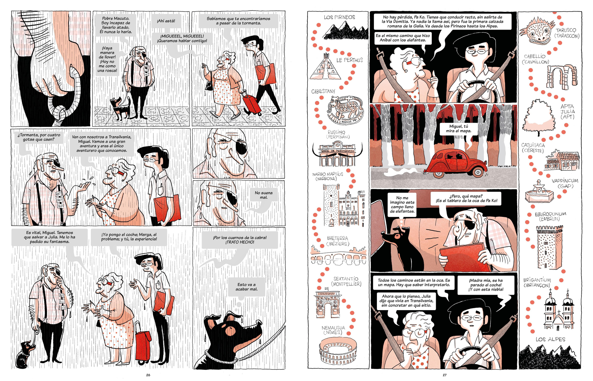 Páginas de 'Margarita contra los vampiros'