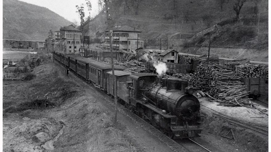 La cuenca minera asturiana recupera El Vasco, la línea de tren que transportaba el carbón a los Altos Hornos de Vizcaya