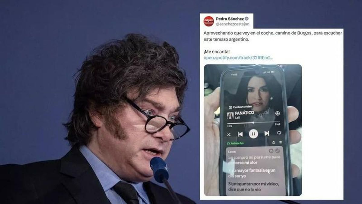 Pedro Sánchez responde a Milei con el “temazo” de Lali: “Su mayor fantasía es un día ser yo”