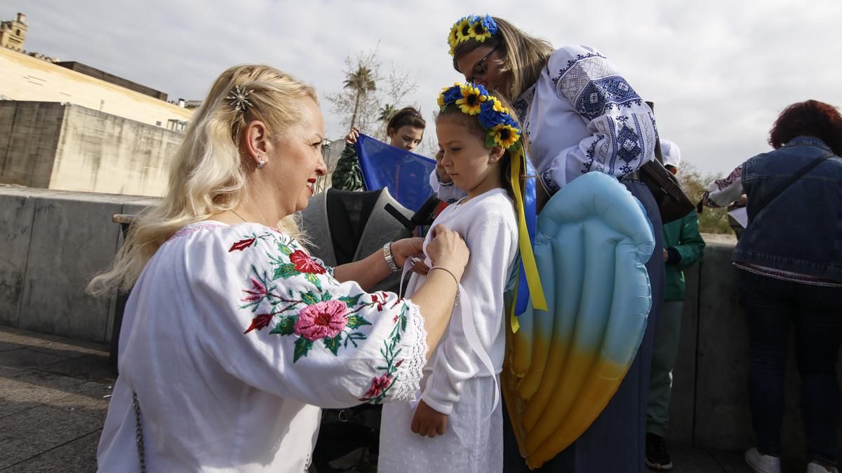 Manifestación y marcha solidaria en favor del pueblo ucraniano