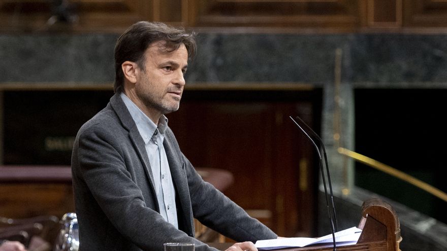 Archivo - El presidente del grupo de Unidas Podemos en el Congreso, Jaume Asens, interviene en una sesión plenaria en el Congreso de los Diputados, a 4 de noviembre de 2021, en Madrid, (España).