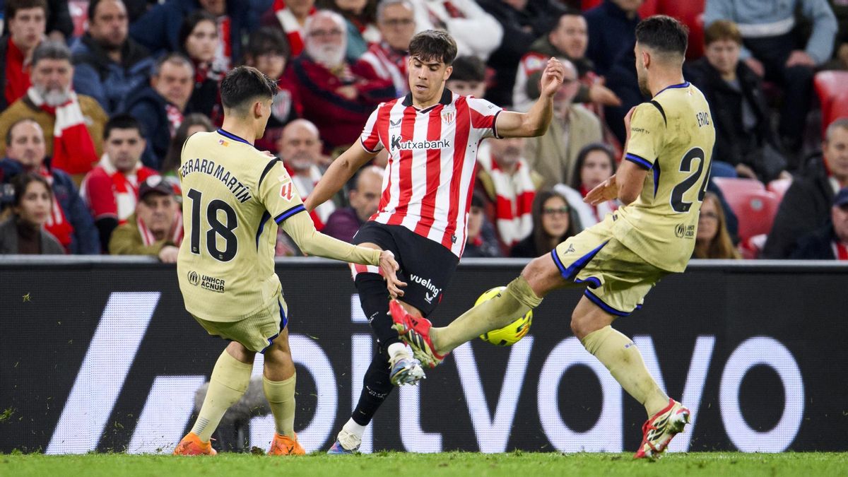 Eder García, en el duelo ante el FC Barcelona