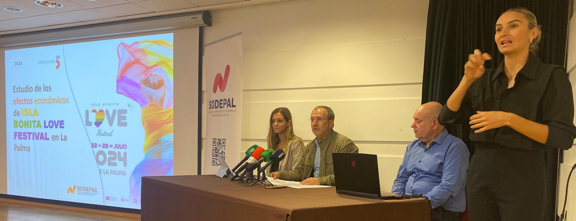 Presentación de los datos económicos del Isla Bonita Love Festival.