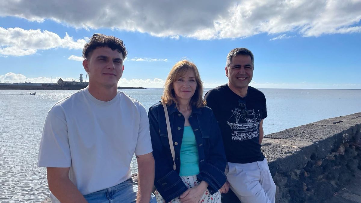 Los investigadores Damiano Volpi, Rosa María Regueira y Torcuato Teixeira.