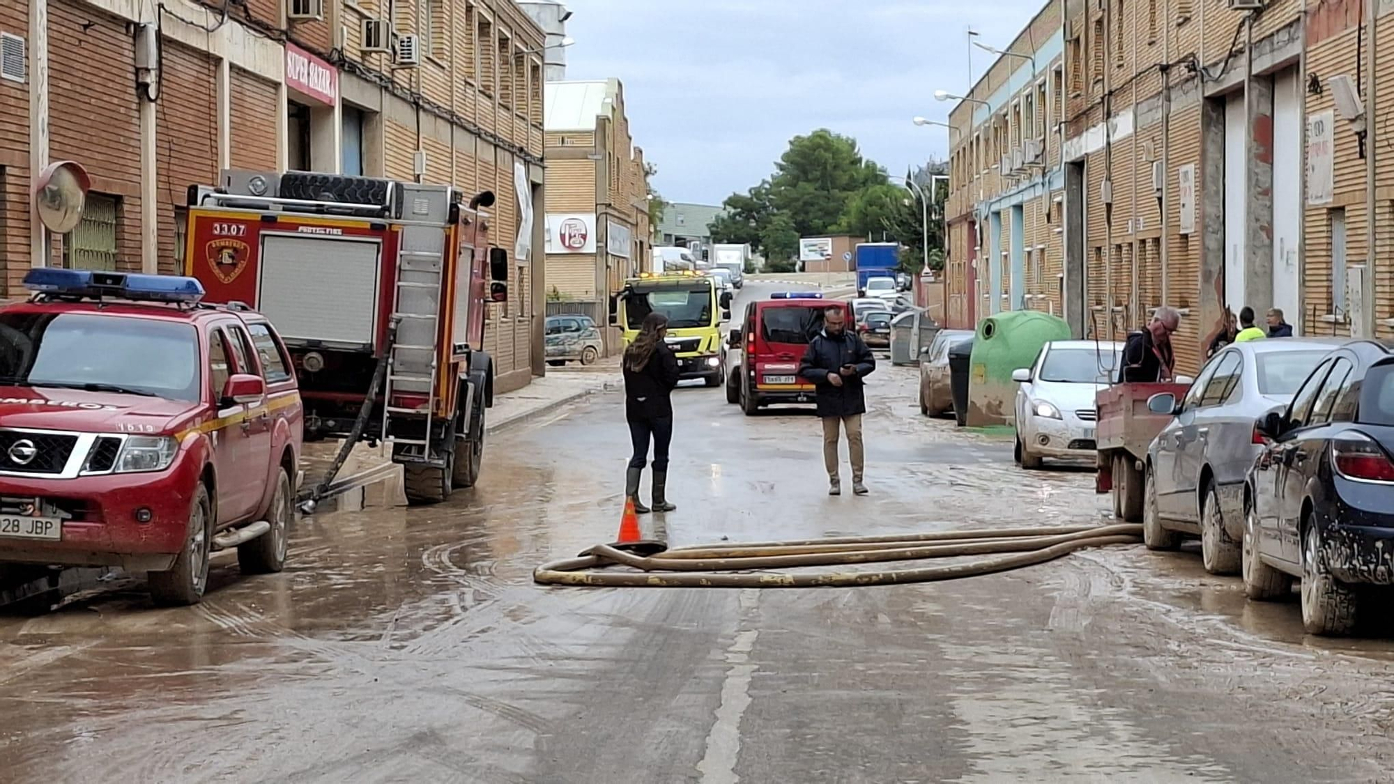 Una calle de Cuarte de Huerva.
