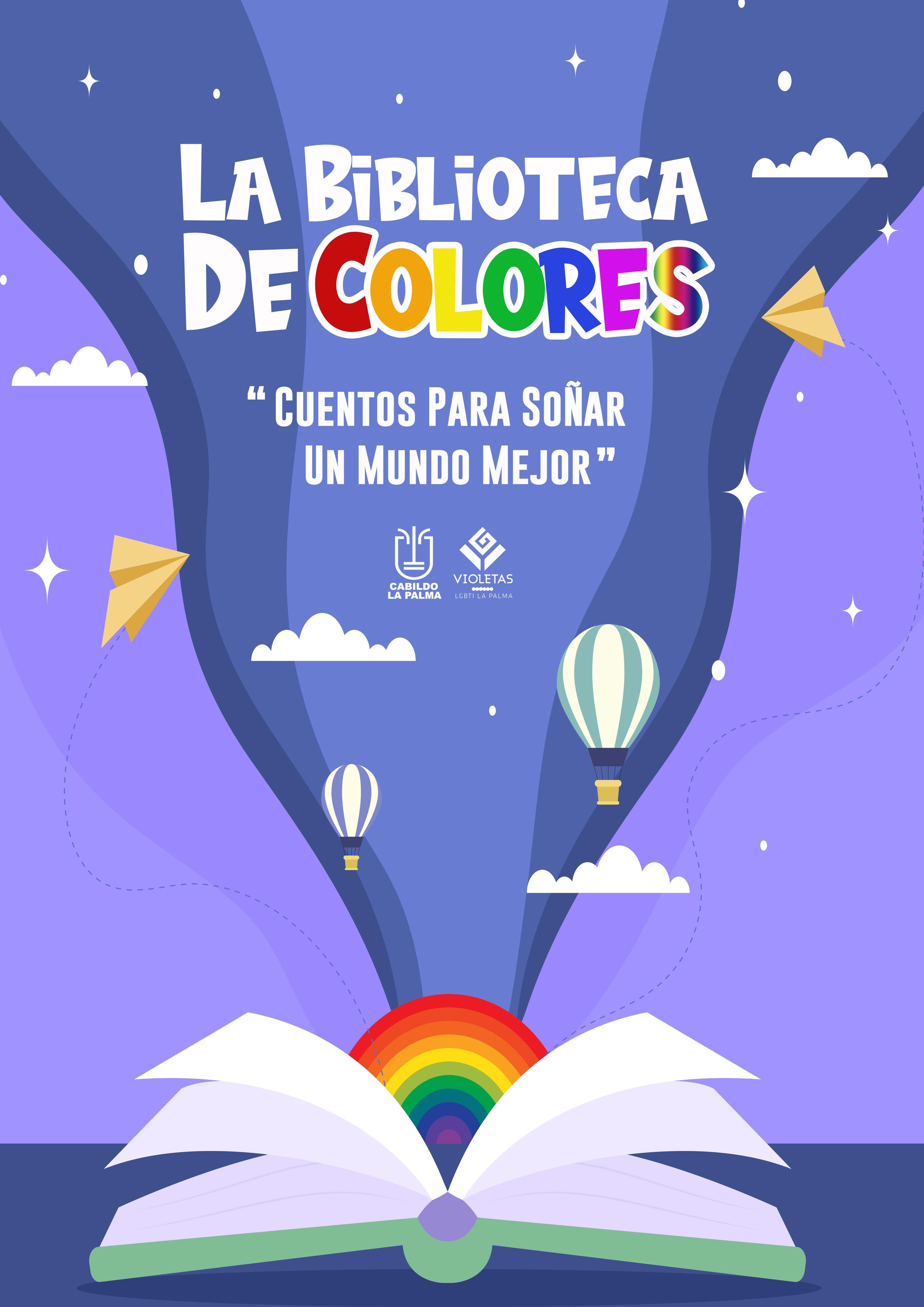 Cartel de la 'Biblioteca de colores'