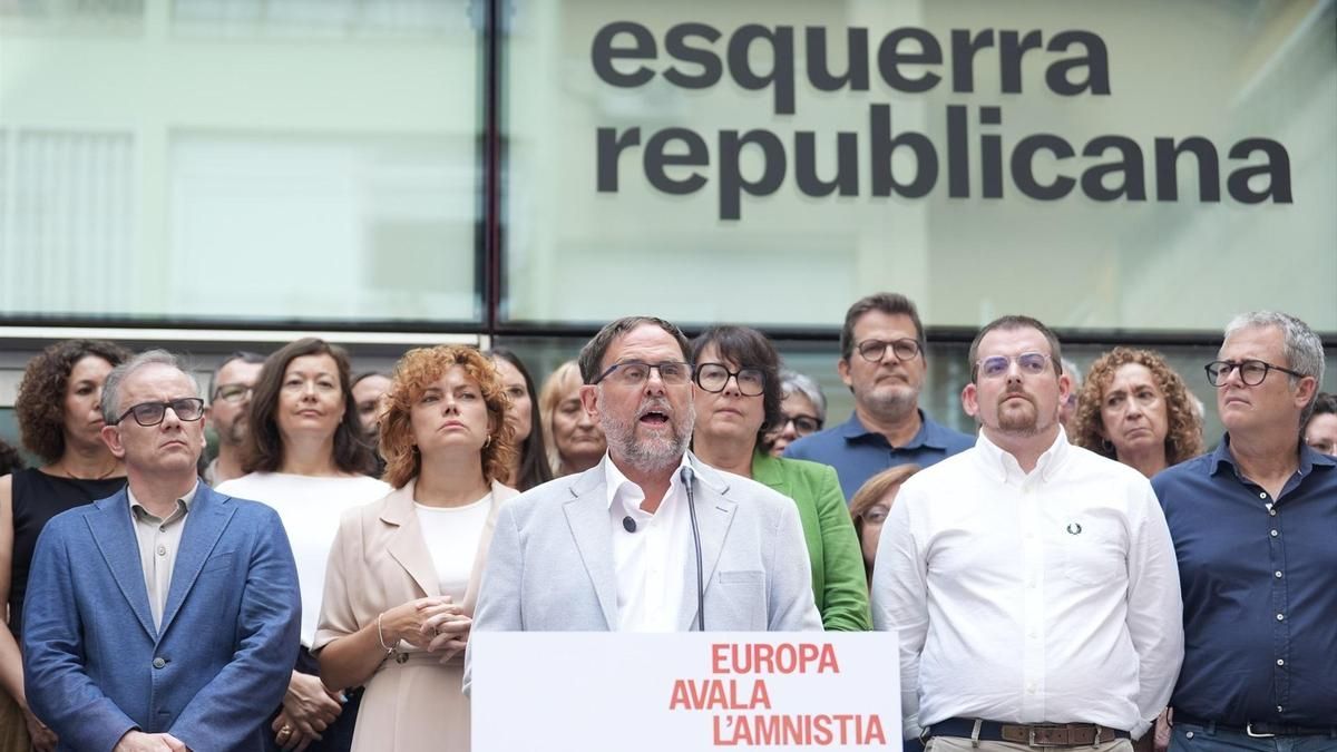 Junqueras y Turull exigen a los tribunales españoles aplicar la amnistía tras el aval del TJUE: "Deben cumplir la ley"
