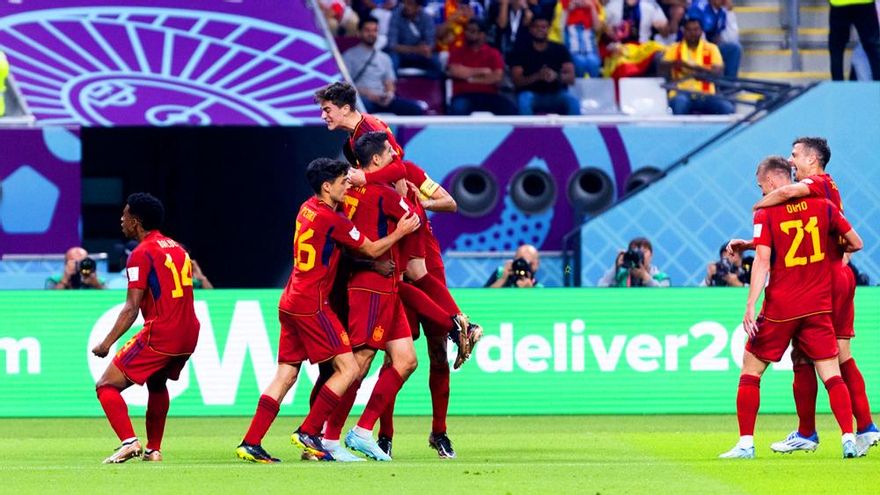España (56.6%) hace sufrir a 9.6 millones en La 1 con su apurada clasificación para los octavos del Mundial de Qatar
